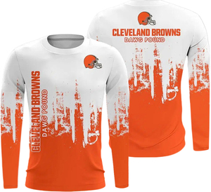 Vente en gros tous les 32 clubs de football américain mode équipes de sport homme Detroit Lions chemise à manches longues - Product Image 5