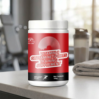 Vitamina C en Polvo para Nutrición Deportiva, Suplemento de Recuperación Post-Entrenamiento, Péptidos de Colágeno, Combustible para la Resistencia, Botella de 180g