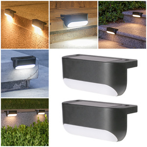 Lámpara Solar LED para Pared Exterior, Iluminación para Escaleras, Resistente al Agua, Decorativa para Jardín, Patio, Balcón - Product Image 1