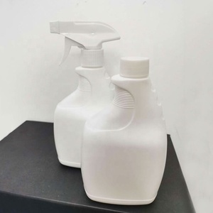 2026 Different Shape HDPE Detergent Bottles Factory Stock 500ml Spray <b>Cleaner</b> Bottle Hand Button Spray Bottle - Product Image 6