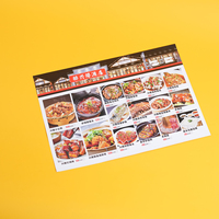 Menús Personalizados para Comida para Llevar y Entrega, Póster Impermeable con Papel de Lujo, Papel Offset, Laminación de Película