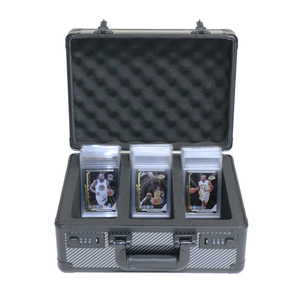 Étui de rangement personnalisable en aluminium à 2 rangées pour cartes gradées, idéal pour la collection de cartes de sport P-S-A Baseball - Product Image 5