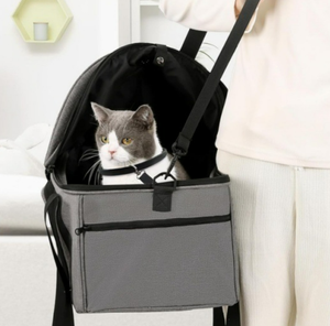 Büyük kedi taşıyıcı üst-genişletilebilir evcil hayvan çantası taşıyıcı küçük köpek araba koltuğu katlanabilir kedi seyahat taşıyıcısı açık modu ile gölgelik - Product Image 3