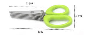 <span class=keywords><strong>Ciseaux</strong></span> à légumes multi-couches pour oignon vert, coupe-herbes à cinq couches, <span class=keywords><strong>ciseaux</strong></span> de cuisine en acier inoxydable à trois couches - Product Image 3