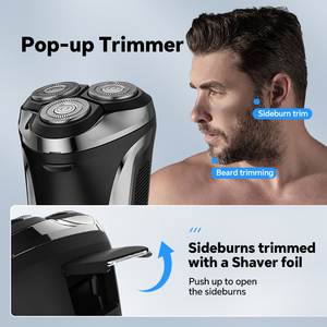 Rasoir intelligent pour homme à structure flottante, nouveau modèle USB, idéal pour les voyages et l'usage domestique, trois lames. - Product Image 3