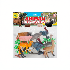 Animali Nel Mondo <b>Animal</b> Figures <b>Plastic</b> Set for Kids 3+ Years MAZZEO GIOCATTOLI Italy - Product Image 2