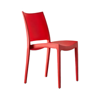 Chaises de salle à manger modernes en plastique PP de haute qualité, avec dossier et sièges confortables, pour la maison, les hôtels familiaux et les restaurants