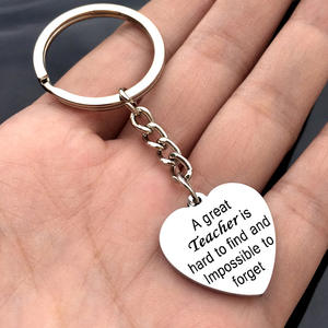 Gracias maestros llaveros europeo y americano nuevo acero inoxidable creativo Regalo De vacaciones etiqueta letras llavero - Product Image 4