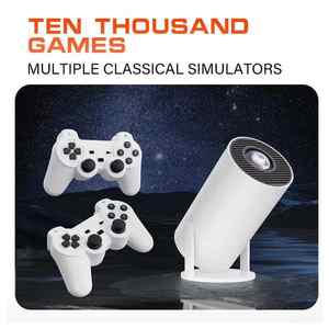 M300 Max proyektor teater Rumah, Kontroler Game Mini Hd penuh proyektor 30000 Game portabel Android cerdas - Product Image 6