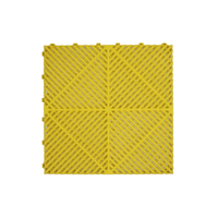 Dalles de sol de garage en plastique ventilées et emboîtables, panneaux de grille amovibles en PP, tapis de lavage de voiture – Vente en gros