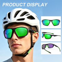 Lunettes de soleil sport personnalisées TR90, branches en caoutchouc double injection antidérapantes, pour activités de plein air, cyclisme, course à pied, pêche, OEM ODM