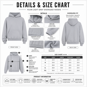 Men Oversized Drop Shoulder <b>Hoodie</b> Blank Plain Kangaroo Pocket Sweatshirt Custom Logo OEM ODM Casual Pullover Hooded Top - Product Image 3