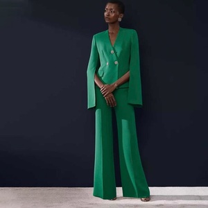 Traje de Blazer Formal para Mujer, Diseño OEM, Manga Larga, Nuevo <span class=keywords><strong>Estilo</strong></span>, Doble Botonadura, Decoración Elegante para Oficina - Product Image 1