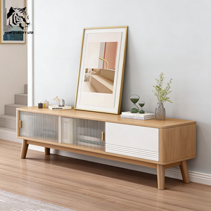 Meuble TV en bois écologique de style européen moderne, sur mesure, en stock, prêt à être expédié, prix bas, fournisseur chinois - Product Image 4