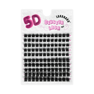 LAKANAKU Cils en grappe 5D 10-16mm, volume hybride, faux cils pour maquillage DIY - Product Image 2