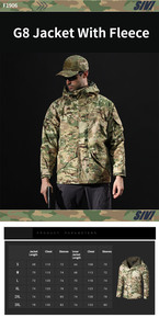 Veste polaire tactique imperméable pour homme, style sportif, en tissu peau de requin, idéale pour la chasse et les activités de plein air, collection automne, personnalisable, vente en gros Rosen - Product Image 6