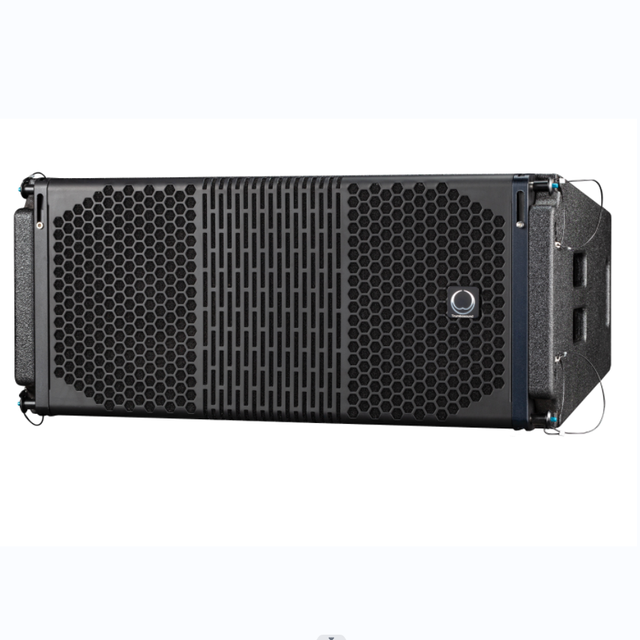 Dual 10 Inch Professional Audio Outdoor Sound System 2 Way Line Array Speaker 80W HF 600W LF Power Performances for