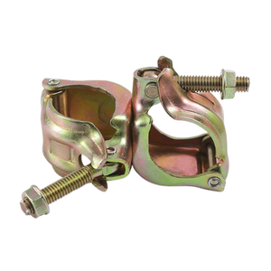 Collier de serrage pivotant pour échafaudage en acier pressé durable, double coupleur de fixation pour tuyaux, coupleurs pressés - Product Image 4