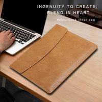 Pochette en cuir magnétique imperméable et fine pour Macbook 11-16 pouces, étui en PU pour Apple Macbook Air Pro