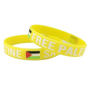 Bracelets en silicone personnalisés avec drapeau et textes gravés, couleur remplie, conception gratuite - Product Image 1