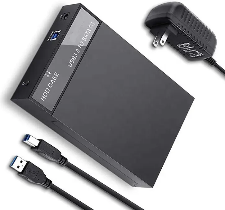 USB 3.0 to SATA External Hard Drive Enclosure for 2.5/3.5inch SATA I/II/III HDD SSD Up to 10TB Support UASP