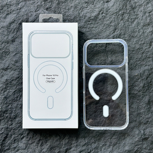 Coque de téléphone magnétique transparente en acrylique C010 pour iPhone 18 17 16 Pro Max – Vente en gros à bas prix, protection antichoc transparente - Product Image 4