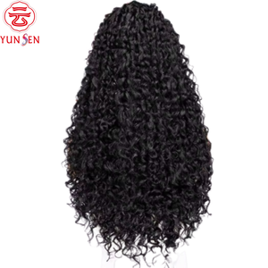 Perruque Lace Front 13x4 en Cheveux Humains Vierges à 100%, Style Européen Américain, Noir Jais, Raie au Milieu, Pour Femmes - Product Image 4