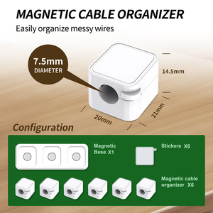 Ps-1-Emportez-le avec vous et le monde est <span class=keywords><strong>bien</strong></span> organisé Organisateur de câbles magnétiques - Product Image 3