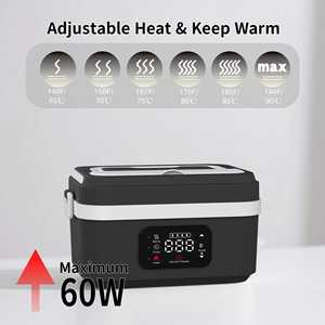 2026年トレンド ポータブル電気弁当箱 8000mAh充電式加熱弁当箱 60w急速加熱コードレス弁当箱 - Product Image 5