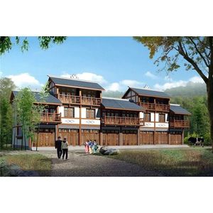 Villa Prefabricada con Estructura de Acero Ligero, Estilo Chino, Diseño Rural de Yunnan, Solución de Proyecto Completa con Instalación In Situ - Product Image 1