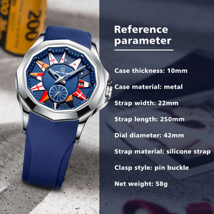 <span class=keywords><strong>Reloj</strong></span> de pulsera de silicona con diseño personalizado para hombre, <span class=keywords><strong>reloj</strong></span> de pulsera con logotipo personalizado, movimiento de cuarzo perfecto, resistente al agua, elegante - Product Image 2