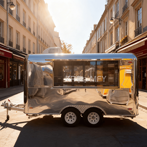 Mini Remolque Móvil para Catering, Totalmente Equipado, Pequeño Remolque Rápido de Acero Inoxidable, Camión de Comida Callejera con Cocina Completa - Product Image 6