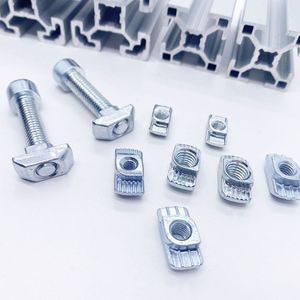 Drop-in <strong>T</strong> <strong>Nuts</strong> Minde High Efficiency Safety Carbon Steel 10mm Slot <strong>T</strong> Hammer Head <strong>Nut</strong> for 4040 4545 5050 Aluminum Profie - Product Image 2
