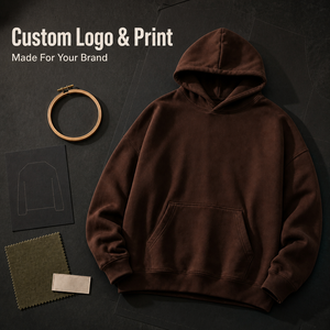 Sweat-shirts à capuche unisexes de haute qualité, 400 GSM, poids lourd, vierges, personnalisables avec logo, en molleton, coupe oversize pour hommes - Product Image 5