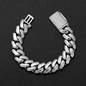 Rantai Kuba Baja Tahan Karat untuk Pria Gelang Kalung Bersertifikat Tahan Air Bebas Transh Logo Kustom Gaya Hip Hop Rantai Tahan Lama - Product Image 4