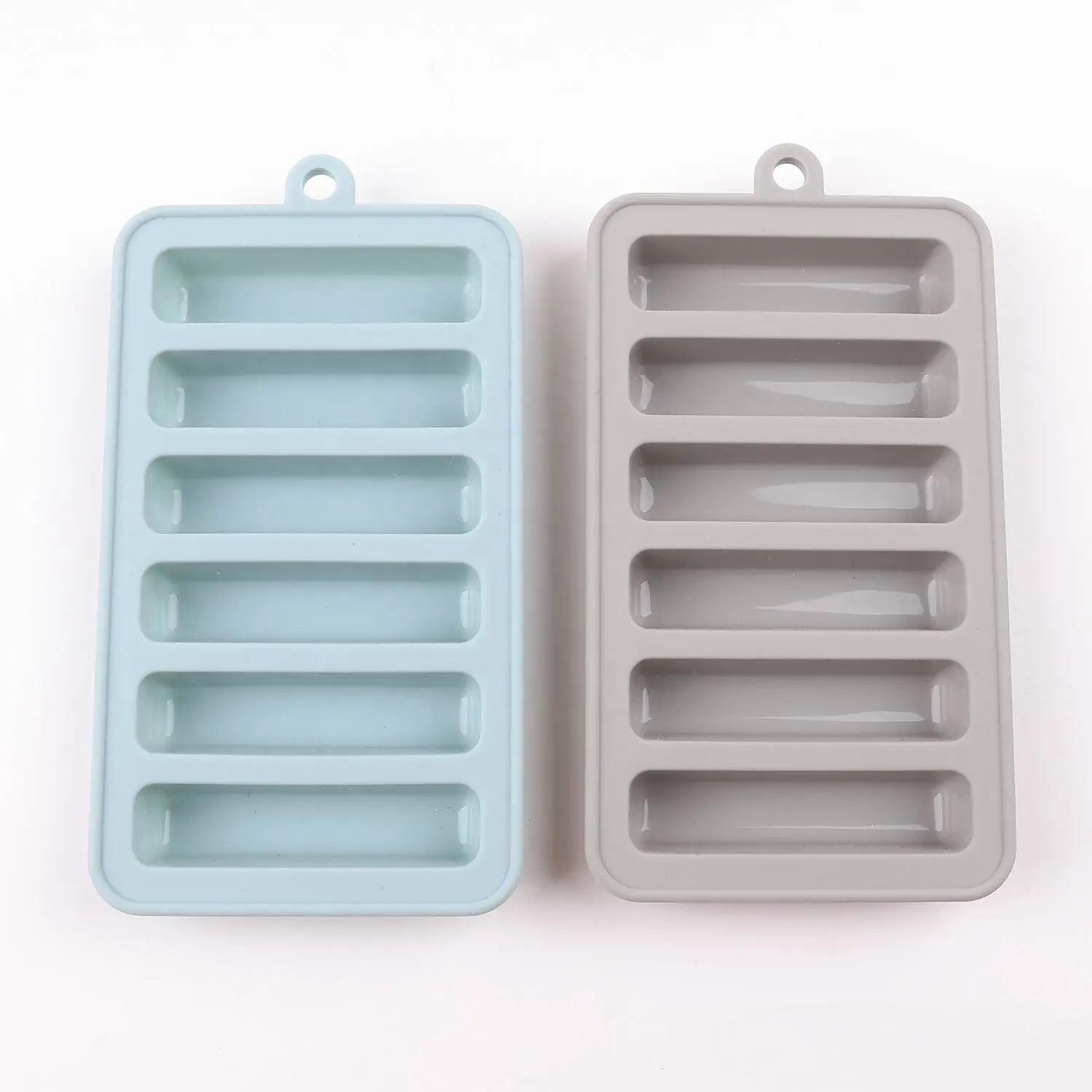 Yangjiang Nhà Máy Bán Buôn Không Dính 6 Khoang Sâu Hình Chữ Nhật Stick Silicone Ice Cube Ống Maker Khuôn Mẫu Khay