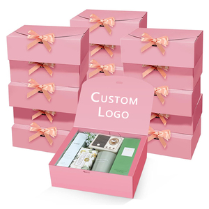 2023 New Collapsible Pink Wedding Bridesmaid Gift Box Christmas Party Wholesale Perfume Gifts Reusable paper boxes