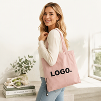 Sac fourre-tout réutilisable en coton pour le quotidien avec poignées d'épaule, impression de logo personnalisée, commandes en gros