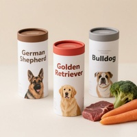 Emballage personnalisé haut de gamme pour gelée de matcha, tube en papier, boîte cylindrique en kraft de qualité alimentaire, poudre de thé, écologique, biodégradable, mat