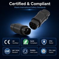 Adaptateur de charge EV OEM ODM Tesla NACS Gun GB/T, convertisseur de charge AC 48A 110-380V, indice de protection IP54, compatible avec tous les véhicules électriques standard GB/T