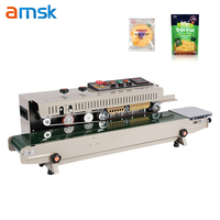 Machine FR-1000 automatique de cachetage de chauffage à haute configuration avec la machine d'emballage de scellant de bande de sac de poche de nourriture d'imprimante à jet d'encre