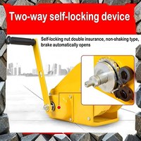 1 Ton Elektrikli Halatlı Vinç 30m 1.5KW İnşaat Kaldırma Vinci El Zinciri Güvenlik Freni 10m/Dak Hızlı Kaldırma Hızı