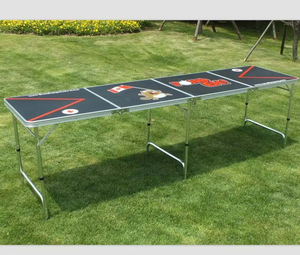 High Quality <b>Outdoor</b> MDF Board 8ft Aluminum <b>Folding</b> <b>Table</b> with logo - Product Image 4