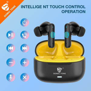 SOMIC TONE S6 New TWS Wireless Earbuds ENC Noise Cancelling Earphones <strong>Headphones</strong> JL Chip Touch Control In-ear Wireless Earbuds - Product Image 4