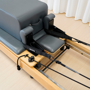 Appareil de fitness pliable en bois de haute qualité pour la maison, modèle HXC-B3 Reformer rose en aluminium, à prix spécial - Product Image 5