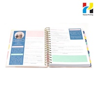 Impression de planificateurs spirales A5 personnalisés, carnets à spirales couleur pleine pour le bureau et la papeterie, usine chinoise