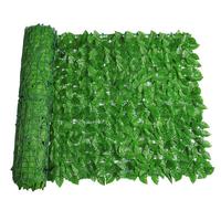 Vente en gros d'herbe verte en plastique artificielle filet de clôture garde-corps décoratif transfrontalier pour la maison bureau feuille de qualité supérieure