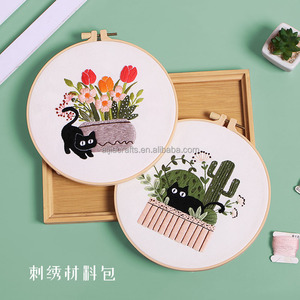 Kit <span class=keywords><strong>de</strong></span> bordado <span class=keywords><strong>de</strong></span> gato <span class=keywords><strong>para</strong></span> <span class=keywords><strong>principiantes</strong></span>, kit <span class=keywords><strong>de</strong></span> <span class=keywords><strong>punto</strong></span> <span class=keywords><strong>de</strong></span> <span class=keywords><strong>cruz</strong></span> <span class=keywords><strong>para</strong></span> adultos con patrón <span class=keywords><strong>de</strong></span> arranque bordado a mano aprender a bordar Kits <span class=keywords><strong>de</strong></span> bricolaje - Product Image 5