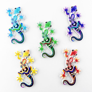 Aimants de réfrigérateur en résine personnalisés en gros, motifs animaux mignons : Gecko, Lézard, Caméléon, Grenouille - Product Image 5