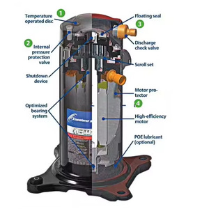 New1ph 60hz/208-230V <strong>Scroll</strong> <strong>Compressor</strong> R410A C-SBP105H16A C-SBP120H16A C-SBP130H16A C-SBP140H16A C-SBP150H16A C-SBP160H16A - Product Image 6